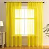 Colorful Semisheer Modern Privacy Romantic Curtains Light Filtering Window Scarf For Living Room Bedroom Study Room Decor