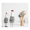 YISHUI Chicken Figurine Scandinavian Goods Cute Chicken Interior Decoration Wooden Set of 3 HP0115