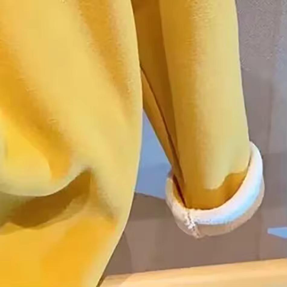 Unisex Fleece-Lined Animal Sweatshirt Base Layer Warm Cozy Children's Outerwear for Autumn Winter Girls Cute Animal Print Tops