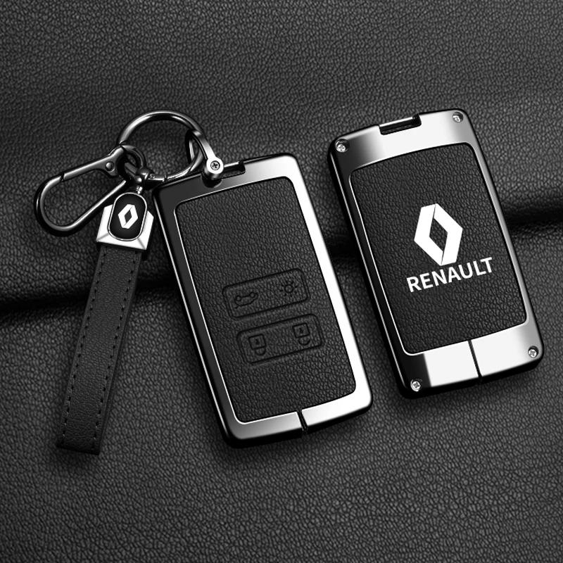 2026 Hot For Renault Interior Stickers Zinc Alloy Car Key Case Cover Shell For Renault Scenic Clio Laguna 2 3 4 5 Kangoo Fluence
