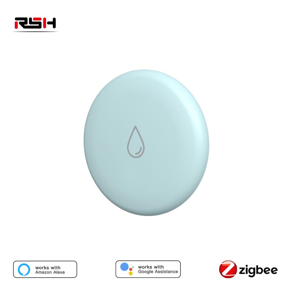 Zigbee Water Leak Detector Professional IP65 Waterproof Protection Tuya Zigbee Smart Flood Leakage Sensor App Remote Metal Probe