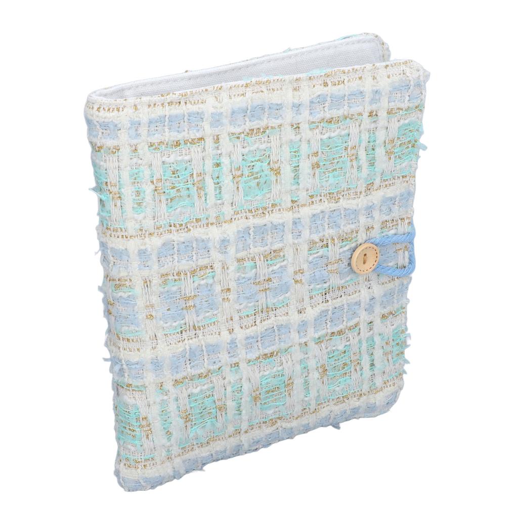 Álbum de Fotos para Câmera Instantânea 160 Bolsos com Capa de Tecido Fichário para Cartões de Foto para Foto 3 Polegadas Azul