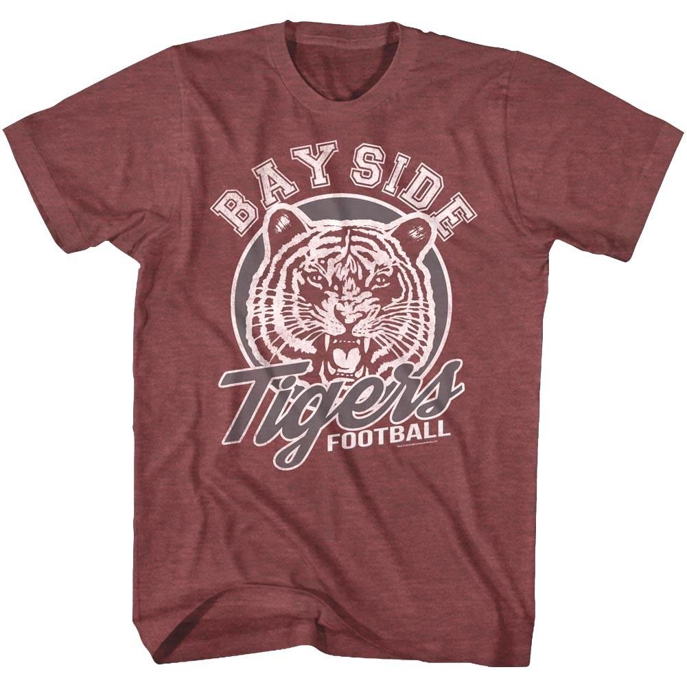 Saved by the Bell Bayside High School Tigers Men T Shirt Football Comedy TV L