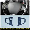 Autocolante Capac Ornament Volan Mașină Accesorii Interioare Fibra de Carbon Pentru Renault Clio4 Clio 4 2013 2014 2015 2016 2017 2018