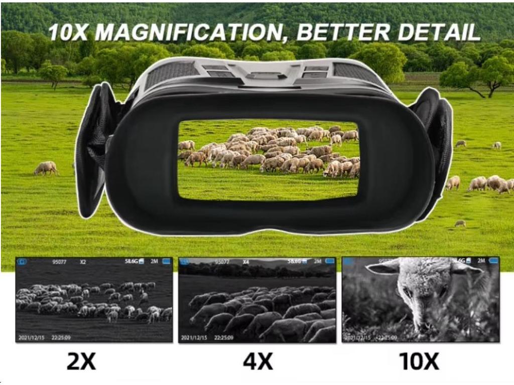 Dual-Use Day/Night HD Night Vision Device with Infrared Imaging - Perfect for Outdoor Photography and Videography.