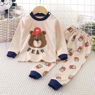 Kinder Cartoon Druck Pyjama-Sets Warme Kleidung Anzüge Jungen Mädchen Mode Druck Pullover+Hose 2er-Set
