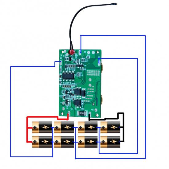 Doscing PCB Lithium Battery Plastic Shell Kit for iRobot Roomba Robotic Vacuum Cleaner 14.4V 500 600 700 800 Series Repair Parts