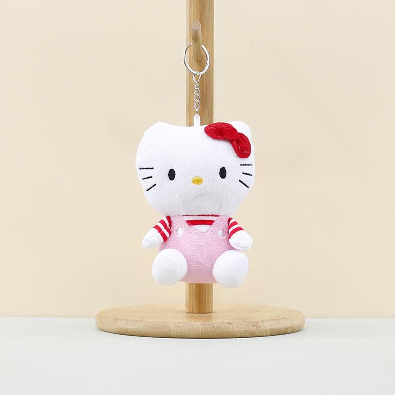 

Adorable Plush Cat Keychain Soft Doll Accessory Cute Cat Bag Charm 12cm Pink Cat