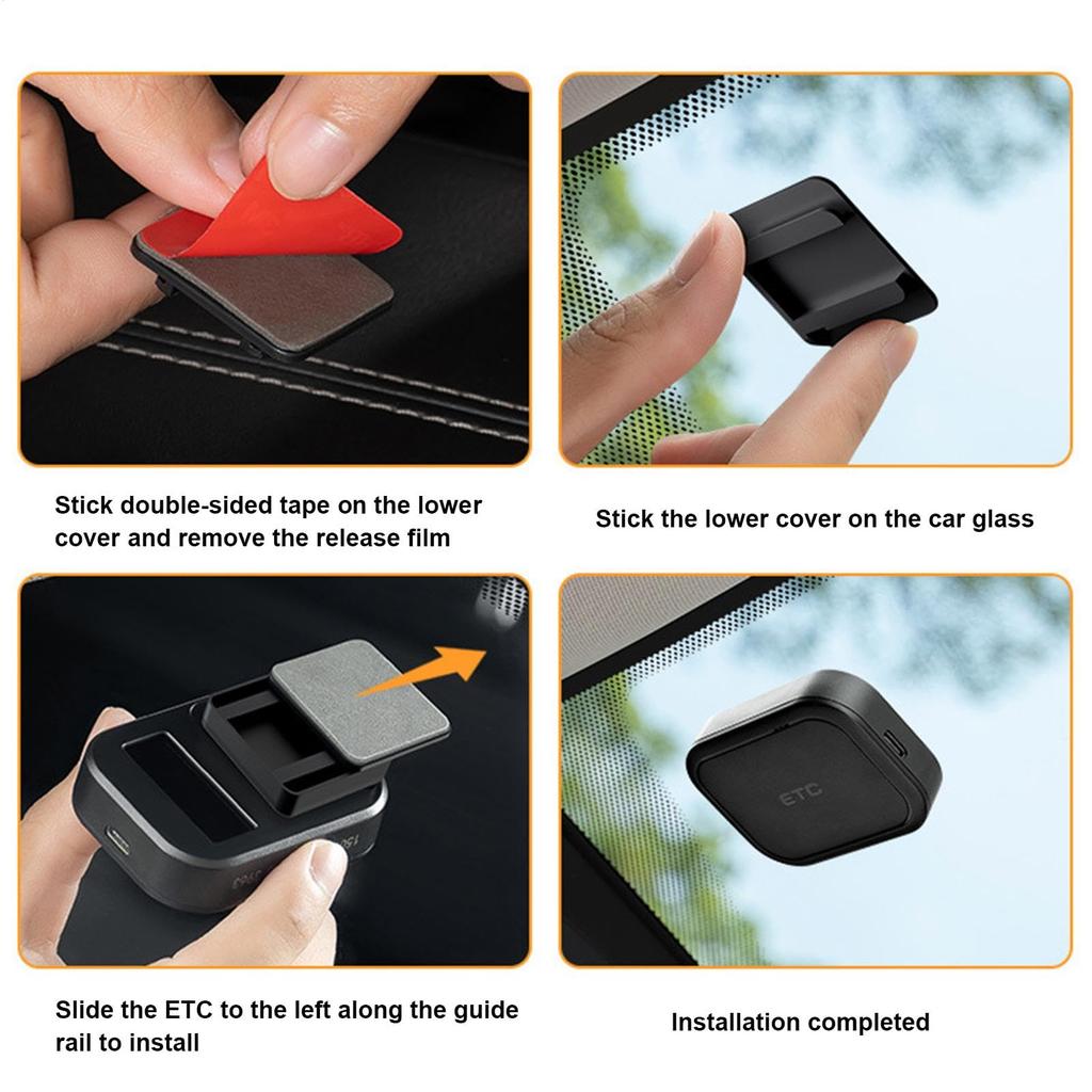 Enkel hållare för Easy Pass till vindrutan, Snabbpasshållare - Bilkortshållare Fordonstillstånd