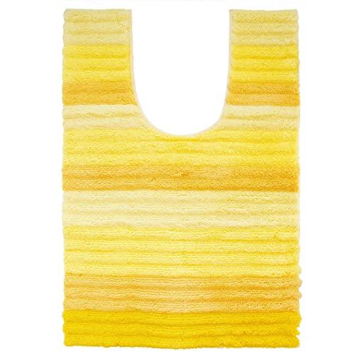 

Oka Fresh Deo Toilet Mat, Approx. 105cm x 70cm (Long Ears) (Approx. 65cm Below Neck), Yellow (Deodorizing, Adelica, Washable, Hygienic)