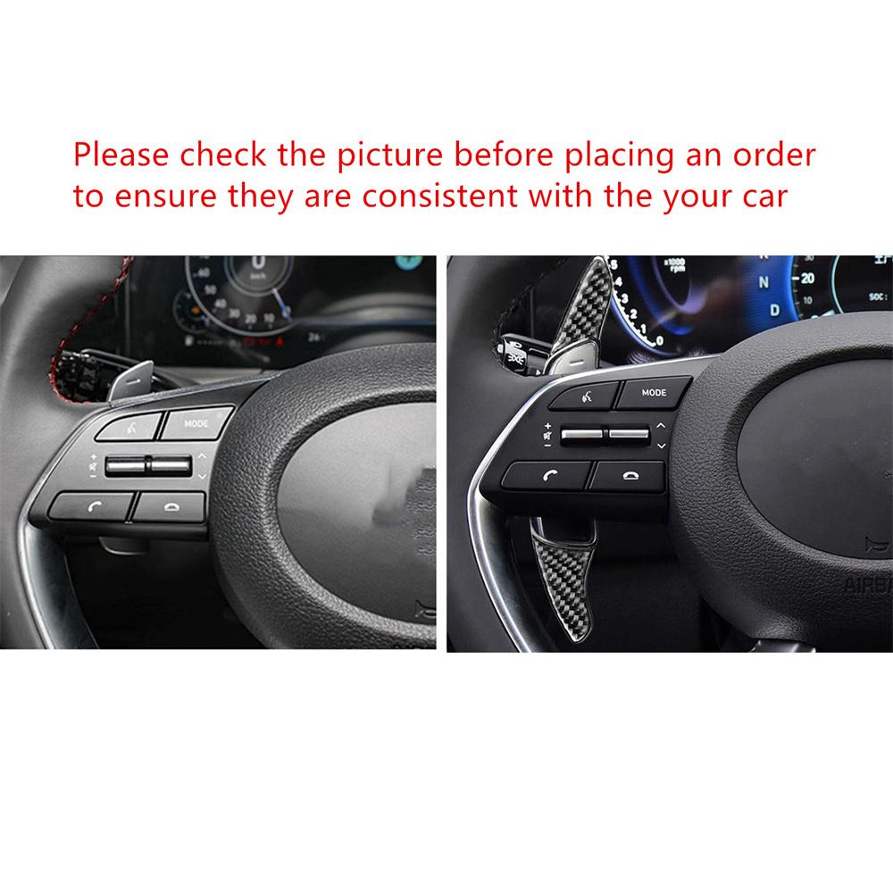 Carbon Fiber Steering Wheel Shift Paddle Shifter For Hyundai Sonata 2020-2022