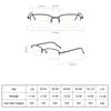 New Unisex Progressive Multifocal Reading Glasses Titanium Frame Metal Presbyopia Eyewear Bifocal Anti Blue Light Glasses