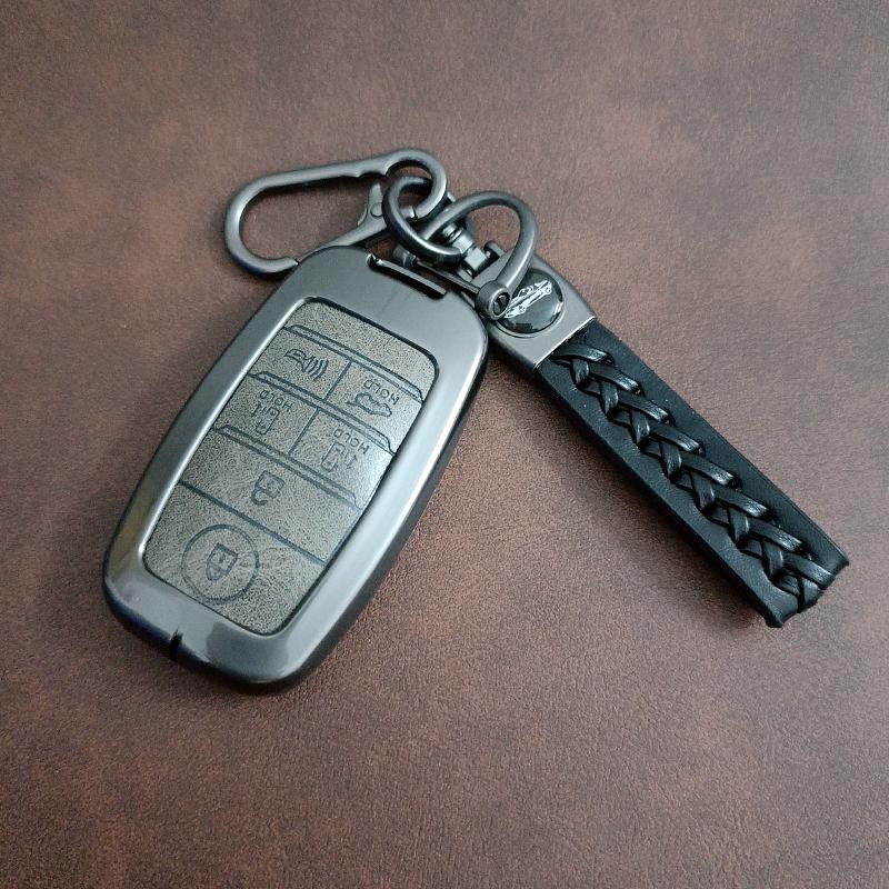 6 Button Remote Control Zinc Alloy Car Key Cover Holder for KIA Sedona Grand Carnival Sorento Shell Fob Key Case Protection Skin