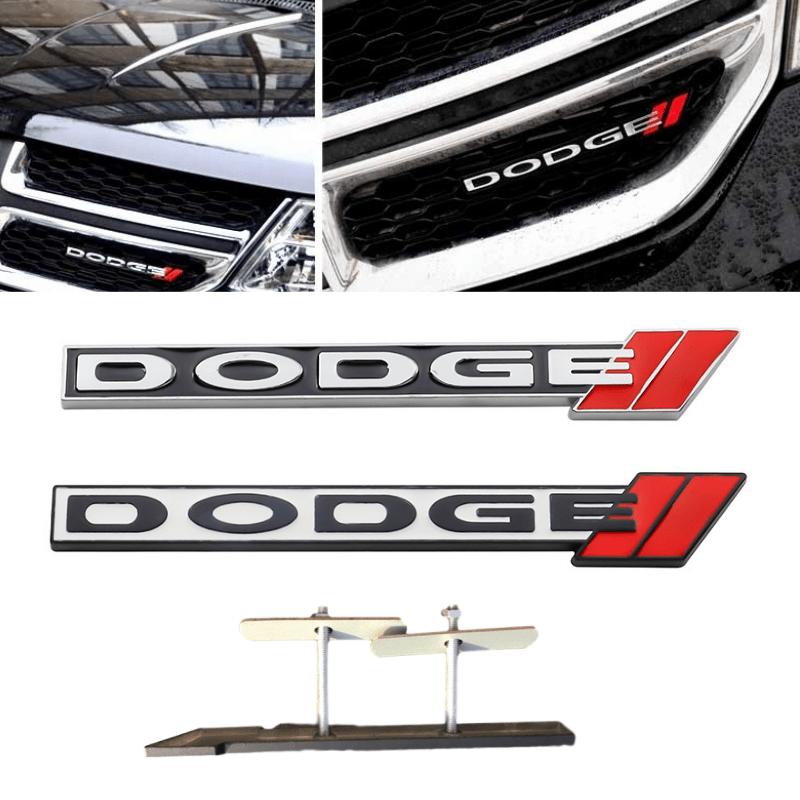 Metal Car  Front Grille Emblem Trunk Tail Badge for Dodge Charger Challenger Ram Viper Jcuv Caravan Durango SRT Decoration YY1