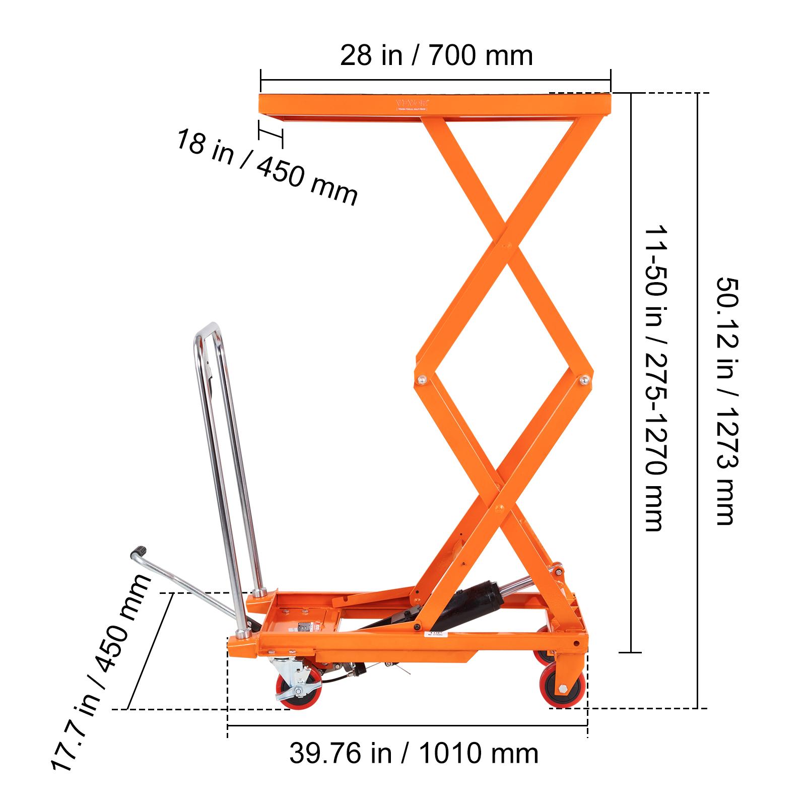 

SucceBuy 330/770/1760 фунтов Подъемная платформа Гидравлический автомобильный подъемник Стол Тележка Сверхмощная Двухножничная Тачка для ремонта Мотоцикл