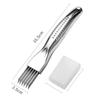 304 Stainless Steel Chopped Green Onion Knife Scallion Slicer Vegetable Shredders Slicer Curved Handle Design Kitchen Gadgets