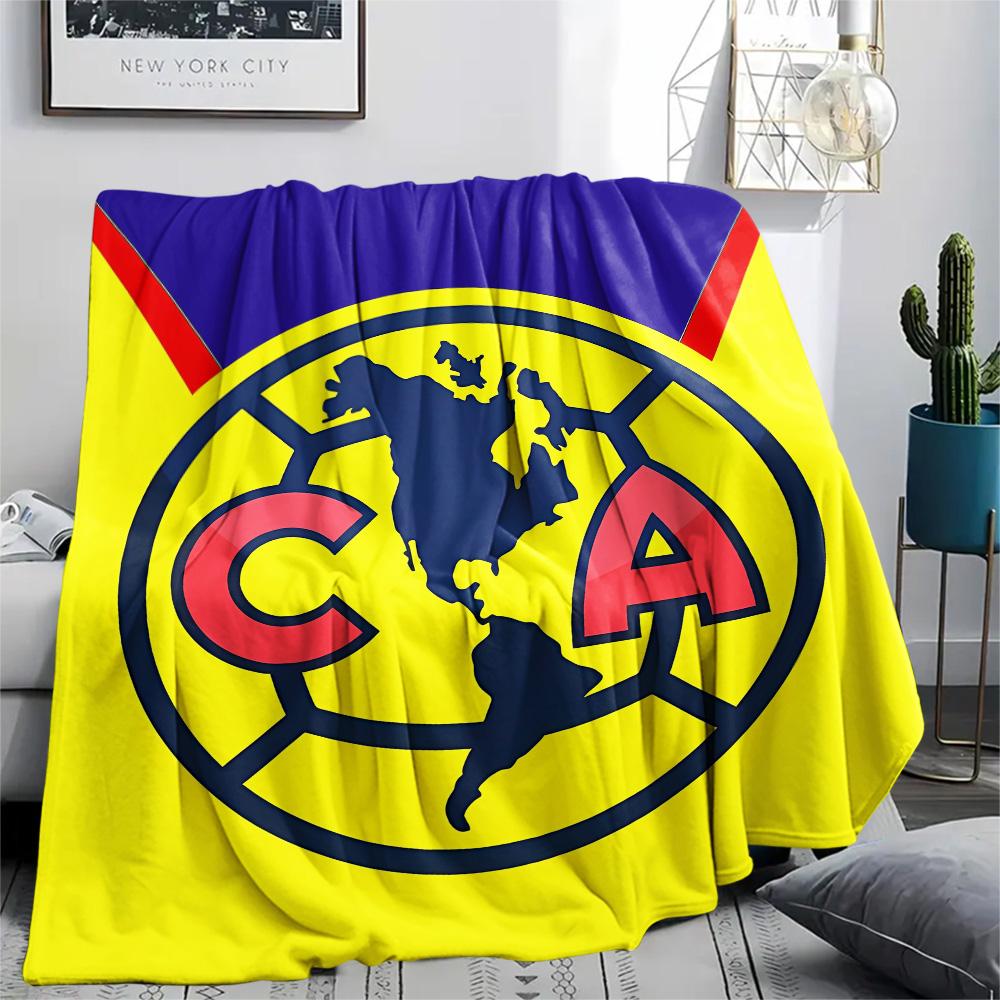 Club America Print Flannel Blanket, High quality Comfortable for All Seasons, Home Decor, Warmth and Comfort, Perfect for Christmas Gifts