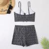 High Waist Bikini Swimsuit Women 2024 Push Up Bikini Floral Swimsuit Print Bikini Boxers Swimwear Swim Trunks Bathing Suit