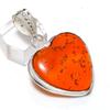 Natural Baltic Amber Gemstone 925 Sterling Silver Jewelry Pendant 1.85" ETC-14736