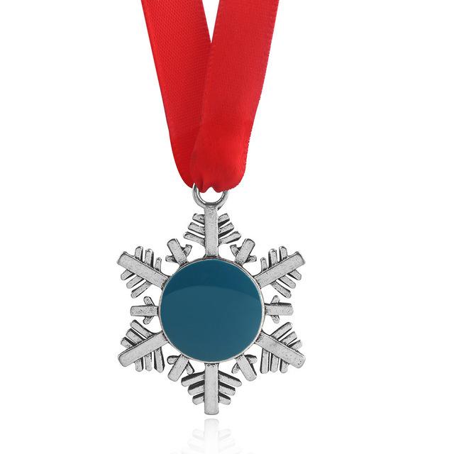 Christmas Wholesale Creative Keychain Snowflake Ribbon Magic Key Santa Claus Christmas Tree Ornament Gift