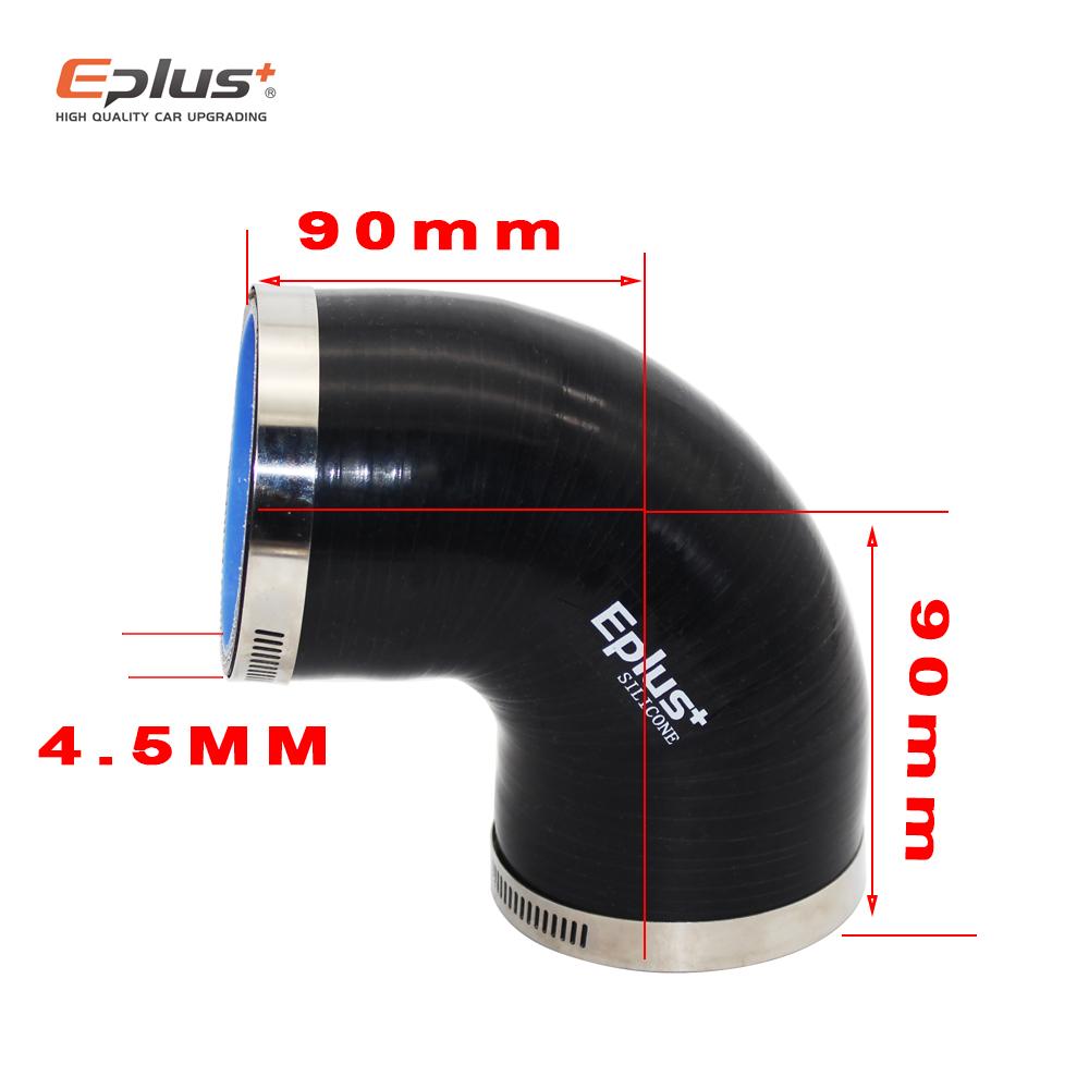 Blue Silicone Tubing Hose 90 Degrees Big To Small Connector Universal Car Intercooler Turbo Intake Pipe Coupler Multi Size