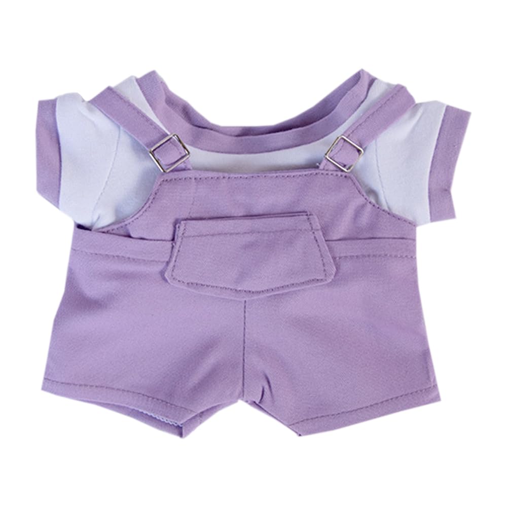 

niannyyhouse 10cm, 15cm, 20cm Plush Clothes, T-shirt, Suspenders, Strap Dress, Dress-Up, Cotton Doll, Accessories (a7, 10cm)