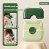 2-in-1 Dual-Sided Hair Trimmer Comb Adjustable Length Portable Clipper for Bangs Split Ends Detangling, Ergonomic Styling Tool