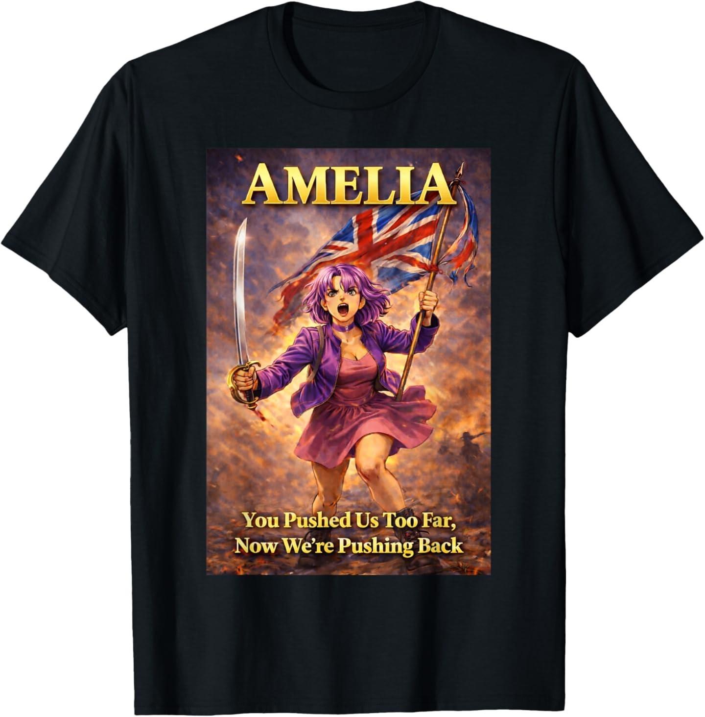 We are All Amelia Vintage UK Union Jack British England T-Shirt S разноцветный
