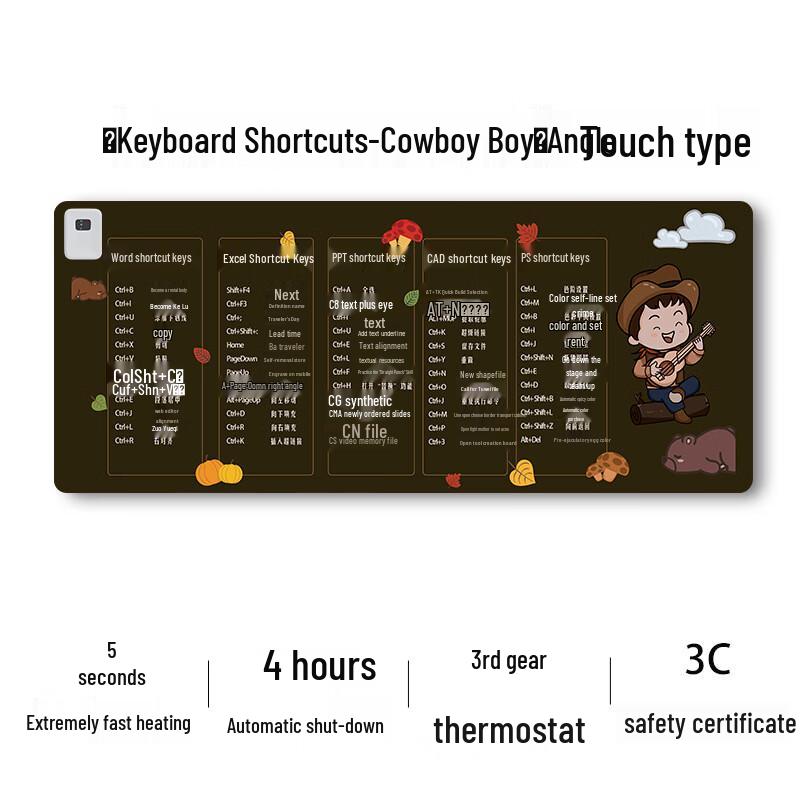 Sbaly Heated Office Desk Mat