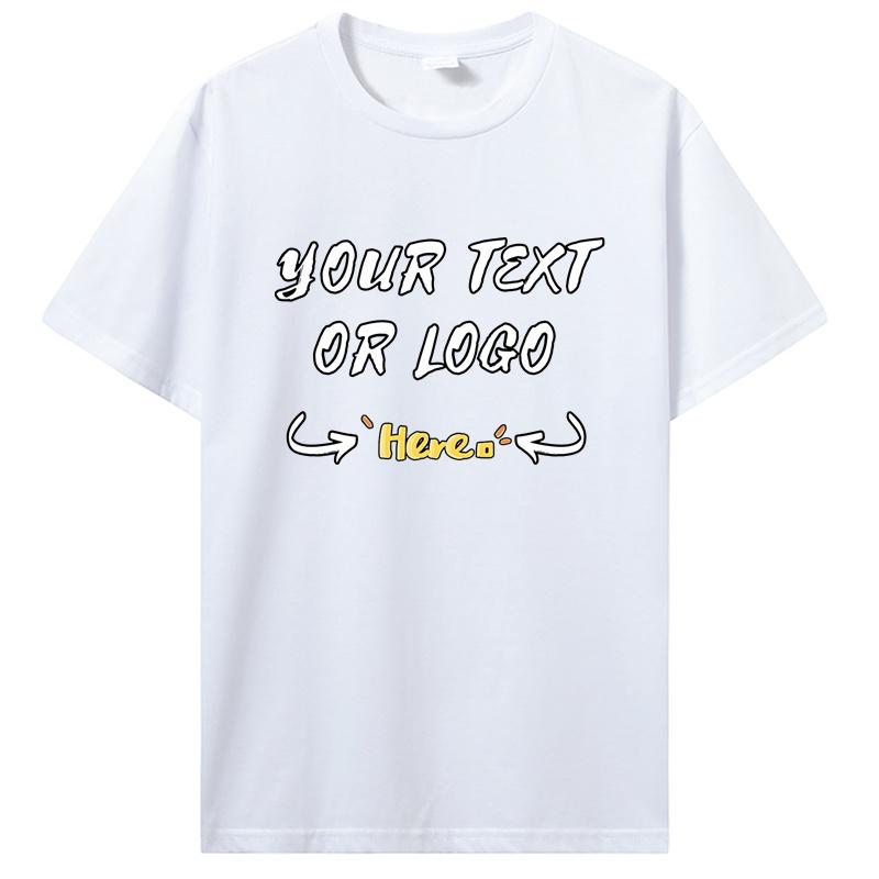Customized Printed Men Women T-shirt Summer Loose Casual Clothing Fashion Personalized Design Tshirt Custom Gifts Tees S-5XL S разноцветный
