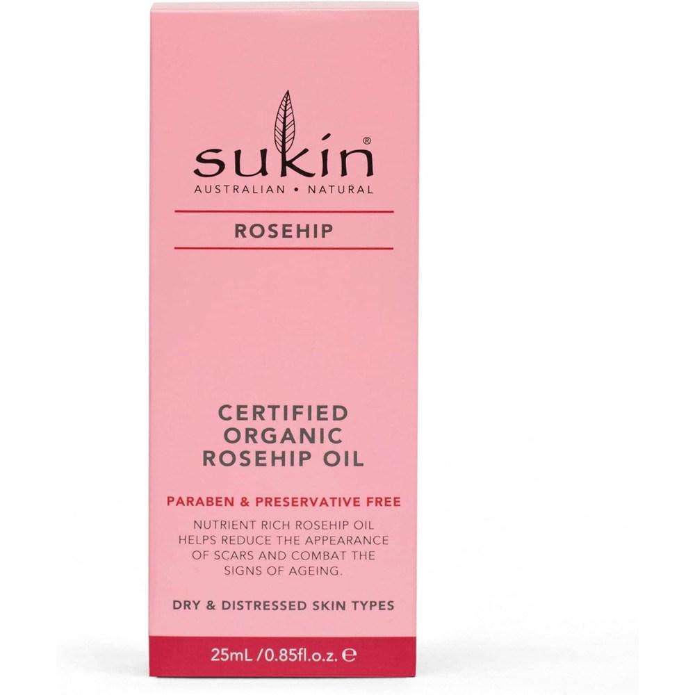 SUKIN Olej z dzikiej róży 25 ml x 5 Wyprodukowano w Australii, 25 ml, 5 sztuk