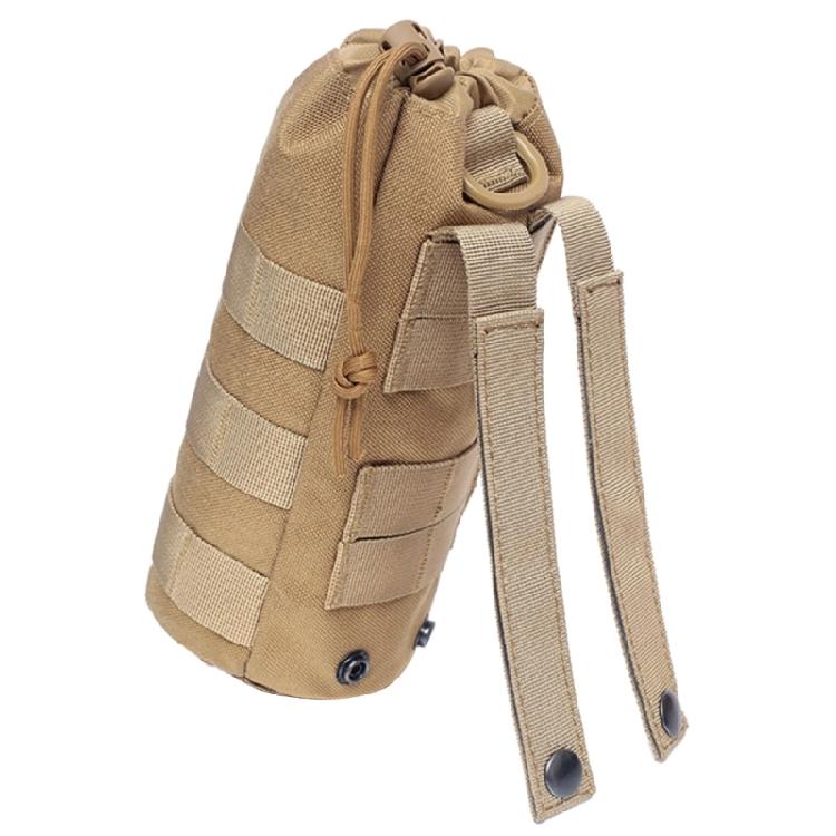 Tactic Drawstring Molle Water Bottle Holder Pouch Mesh Water Bottle Bag Carrier
