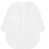 New Summer Plus Size Women's Light Luxury Korean Style Mesh Short-Sleeve Cotton Linen Shirt