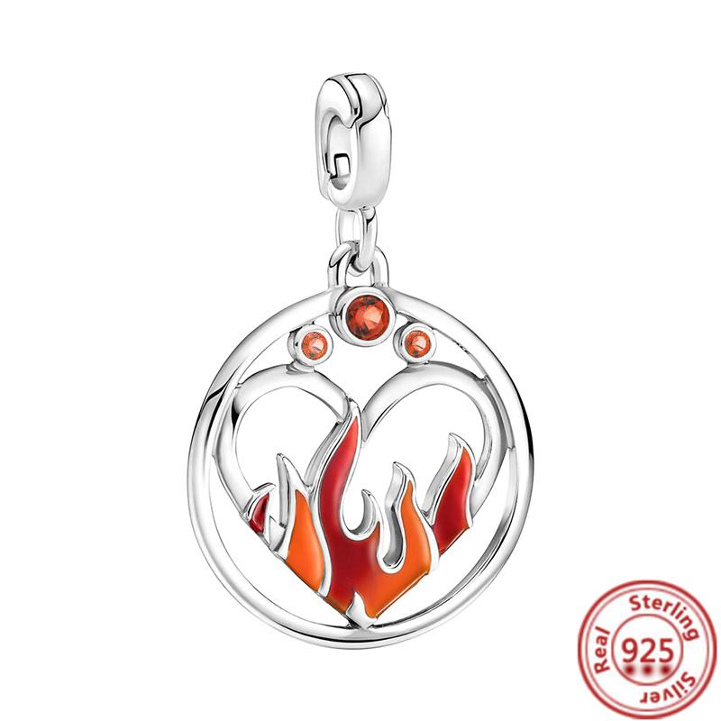 925 Sterling Silber Mini Hänge Charm Me Auge Baum Herz Stern Mond Kleeblatt Anhänger Perlen Passend für Original Pantaro ME Armbänder Zirkon