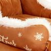 Dog Bed Warm Christmas Decor Soft Plush Sled Dog Cat Bed For Puppy Cat Pet Indoor Outdoor Living Room Balcony Home Decor