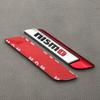 Aizfa 1 Pair 3D Card Fender Metal for NISMO Sport Badge Chrome Side Wings 3D Emblem (Red)