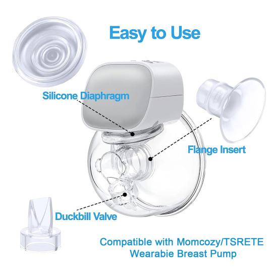 9Pcs/Set Breast Pump Caliber Converters Universal Perfect Fitting Caliber Converters for Easy And Safe Breastfeeding