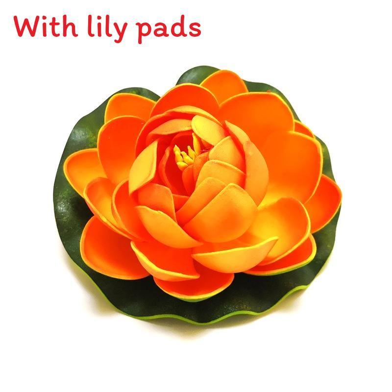 Water Garden Artificial Lotus Flower With Floating Design For Home Decor And Aquariums