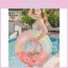 Xiao L Lucky Rainbow Swim Ring With Handle Large Thick Inflatable Float Ring Photo Shoot Armpit Ring For Children