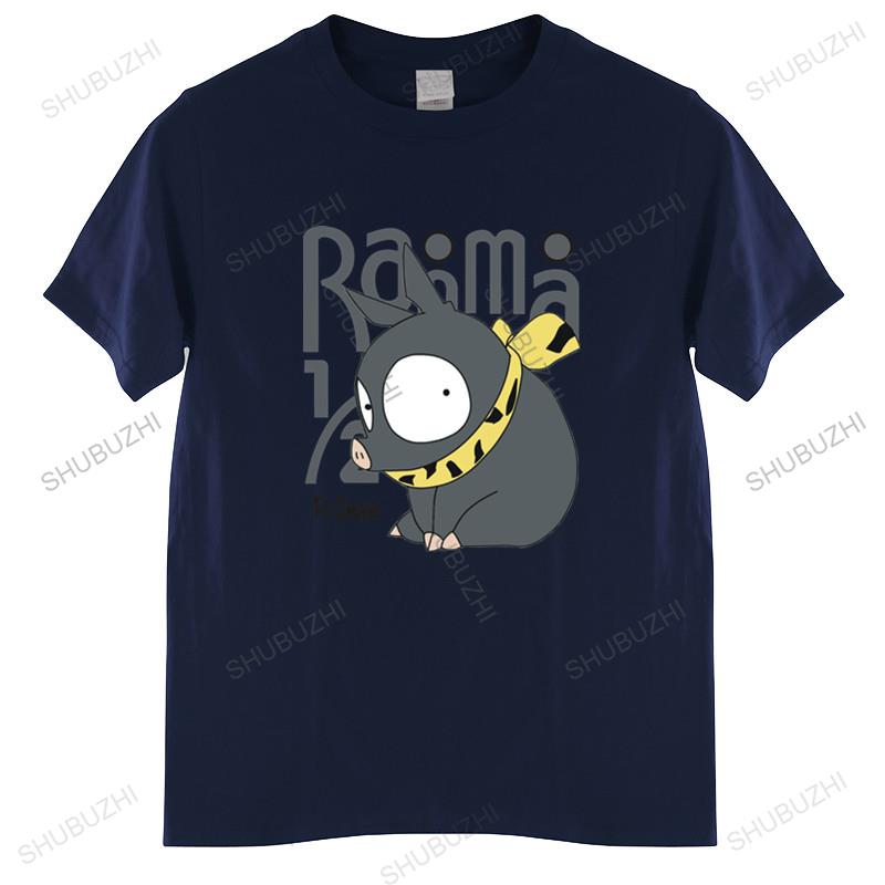 Unisex Oneck Tshirt Fashion Brand Tshirt Black New Unisexs P Chan Ranma 12 T Shirt Anime Akane P Chan Rumiko Martial Japanese Pig