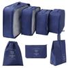 Twill 8-piece Multi-purpose Travel Storage Bag Set for Clothes & Toiletries