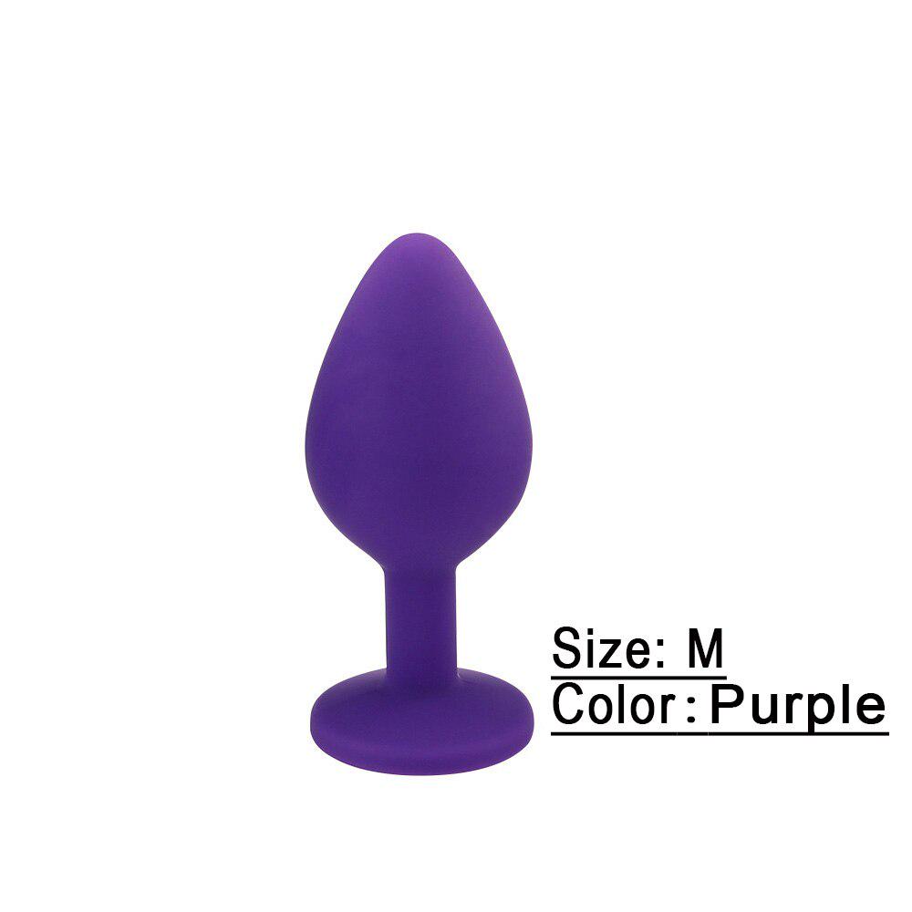 Sex Toys Products Adults Crystal Jewelry Mini Butt Plug Silicone Anal Plug Bullet Vibrator Prostate Massager