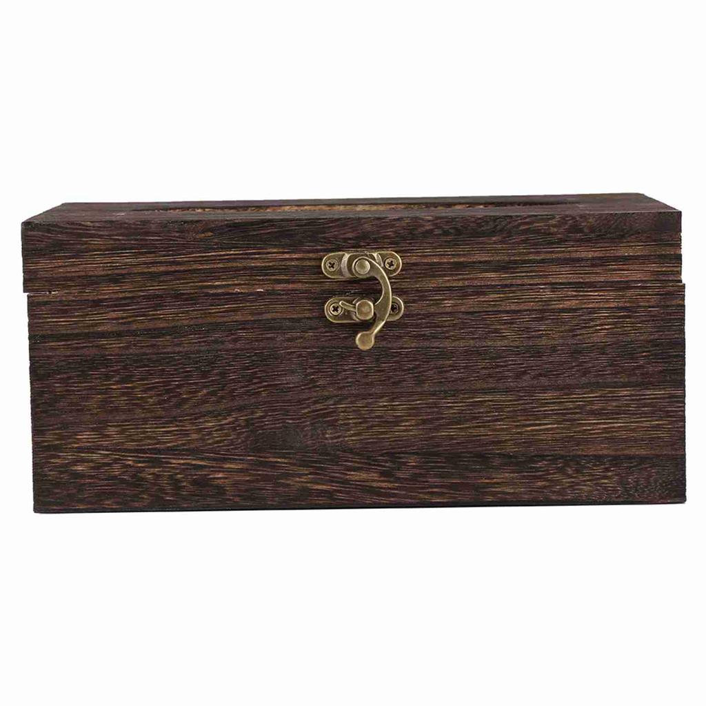 1Pc Wooden Retro Tissue Box Paper Napkin Holder Case Home Car Decor #1 22*12*10cm
