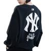MLB New York Yankees Casual Loose Graffiti Crew Neck Long Sleeve Sweatshirt Unisex Sweatshirt 3AMTB0561-50BKS