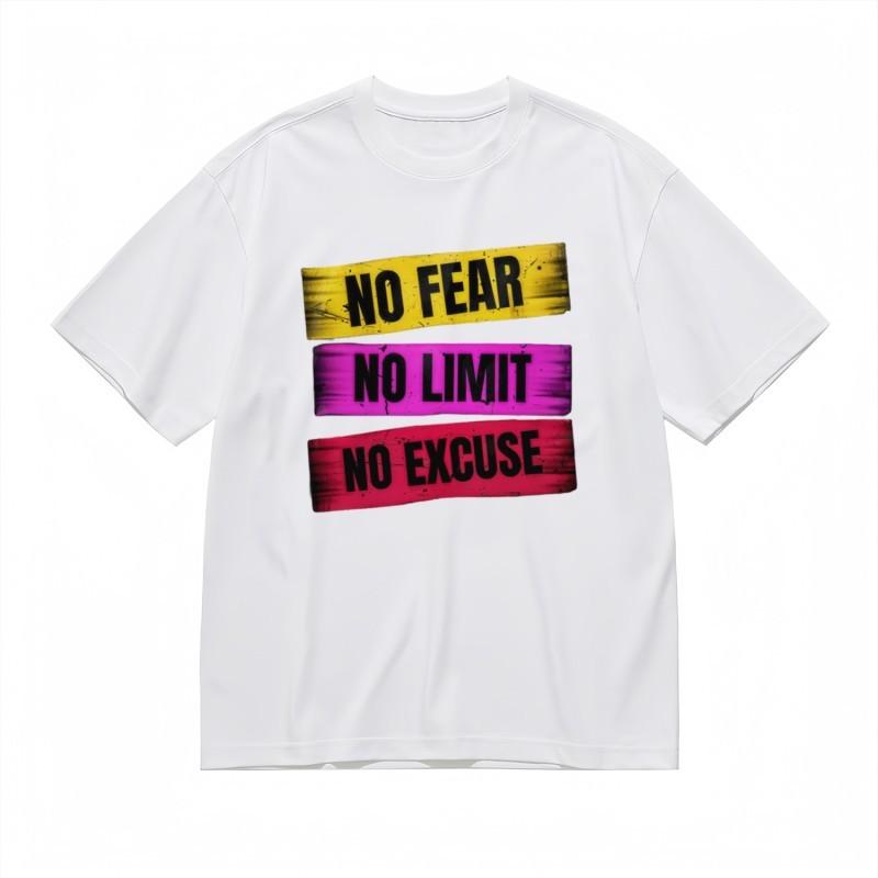 

Men s All-Season Fashion Classic T-Shirt Colorful Stripe Motivational Quote Tee XL