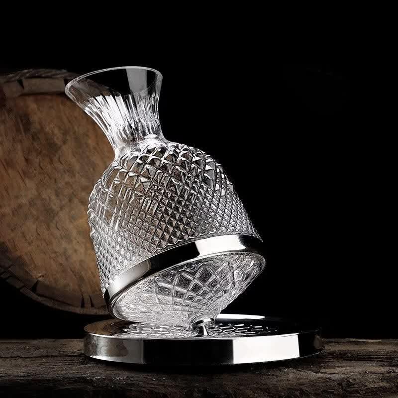 Luxury Rotating Tumbler Wine Decanter Set