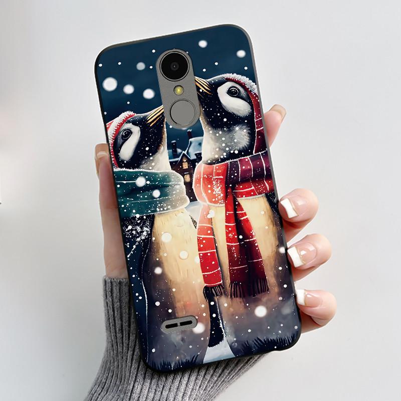 Casing For LG K4 2017 X230/LG K8 2017 X300 Slim Case Aesthetic Luxury Cute Cool Boys Girls Black Matte Soft Silicone Back Cover