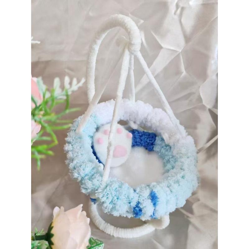 Hand-Woven Cotton Doll Hanging Chair Basket Swing Hammock – Free Home Shipping