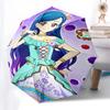1pc Princess Lila Outdoor Umbrella - Automatic Opening/Closing, Portable 3-Fold Design, 8-Rib Iron Frame, Perfect Gift for Fans, Travelers, Daily Use.
