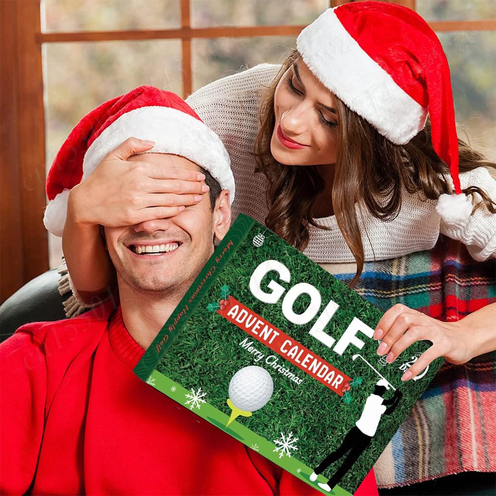 Golf Adventskalender 2026 Weihnachts-Adventskalender mit Golf-Überraschungen Golfzubehör Xmas Countdown-Kalender Geschenke für Golf-Liebhaber